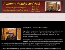 Tablet Screenshot of europeanmarketandeli.com